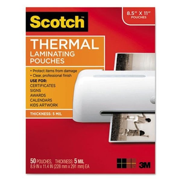 3M Commercial 3M/Commercial Tape Div. MMMTP585450 Pouch;Thml Lmntr;5Mil;50 TP5854-50